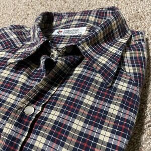 Texas Wear Mens Plaid Long Sleeve Button Up Shirt XXL Western Style